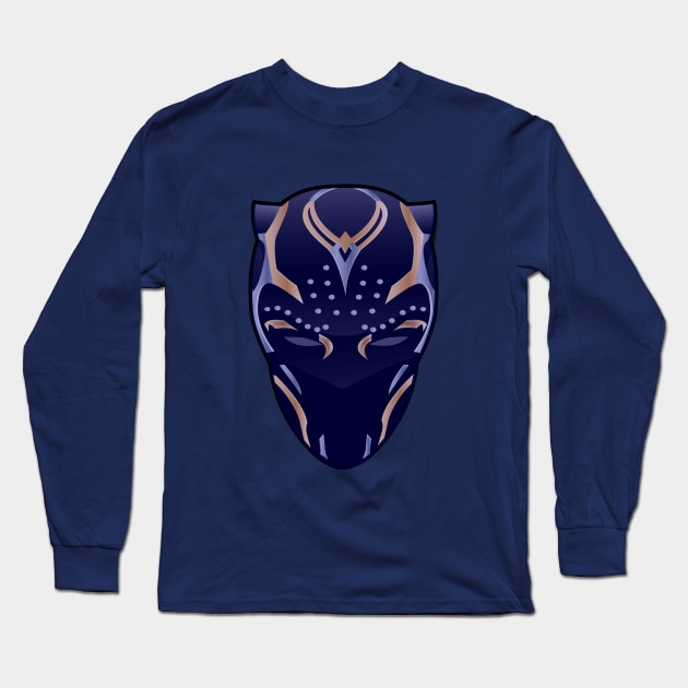 Shuri Black Panther Mask Long Sleeve T-Shirt by Robot Art